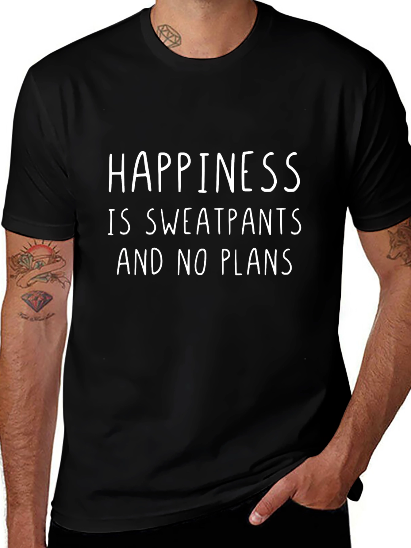 Happiness Sweatpants & No Plans T-Shirt