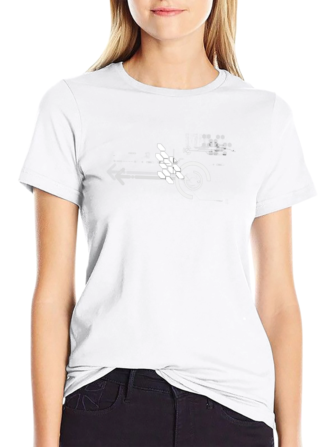Tech Circuit Graphic Black T-Shirt