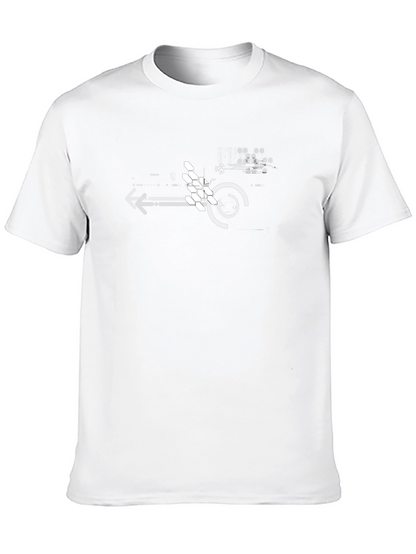 Tech Circuit Graphic Black T-Shirt