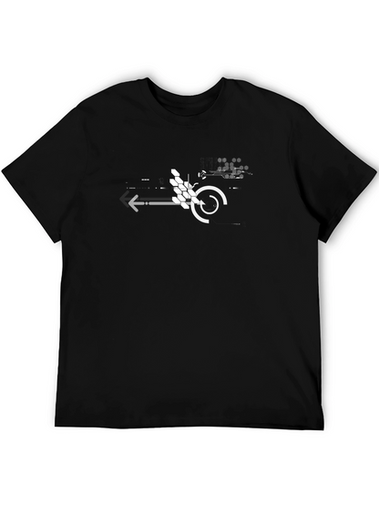 Tech Circuit Graphic Black T-Shirt