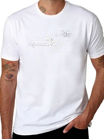 Tech Circuit Graphic Black T-Shirt