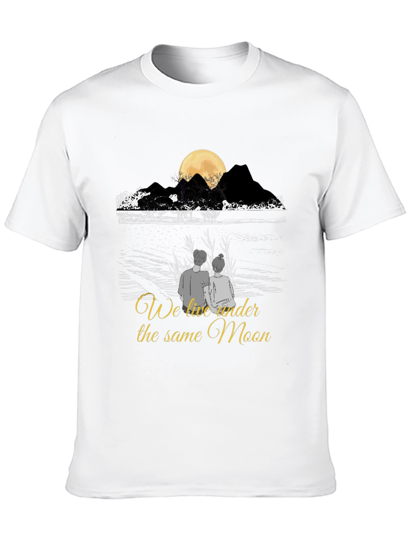 Romantic Moonlit Couple T-Shirt