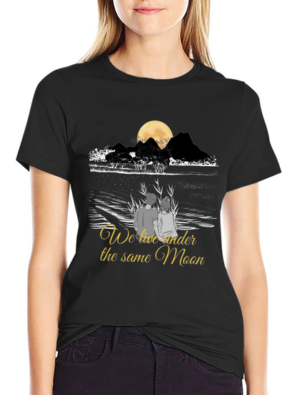 Romantic Moonlit Couple T-Shirt
