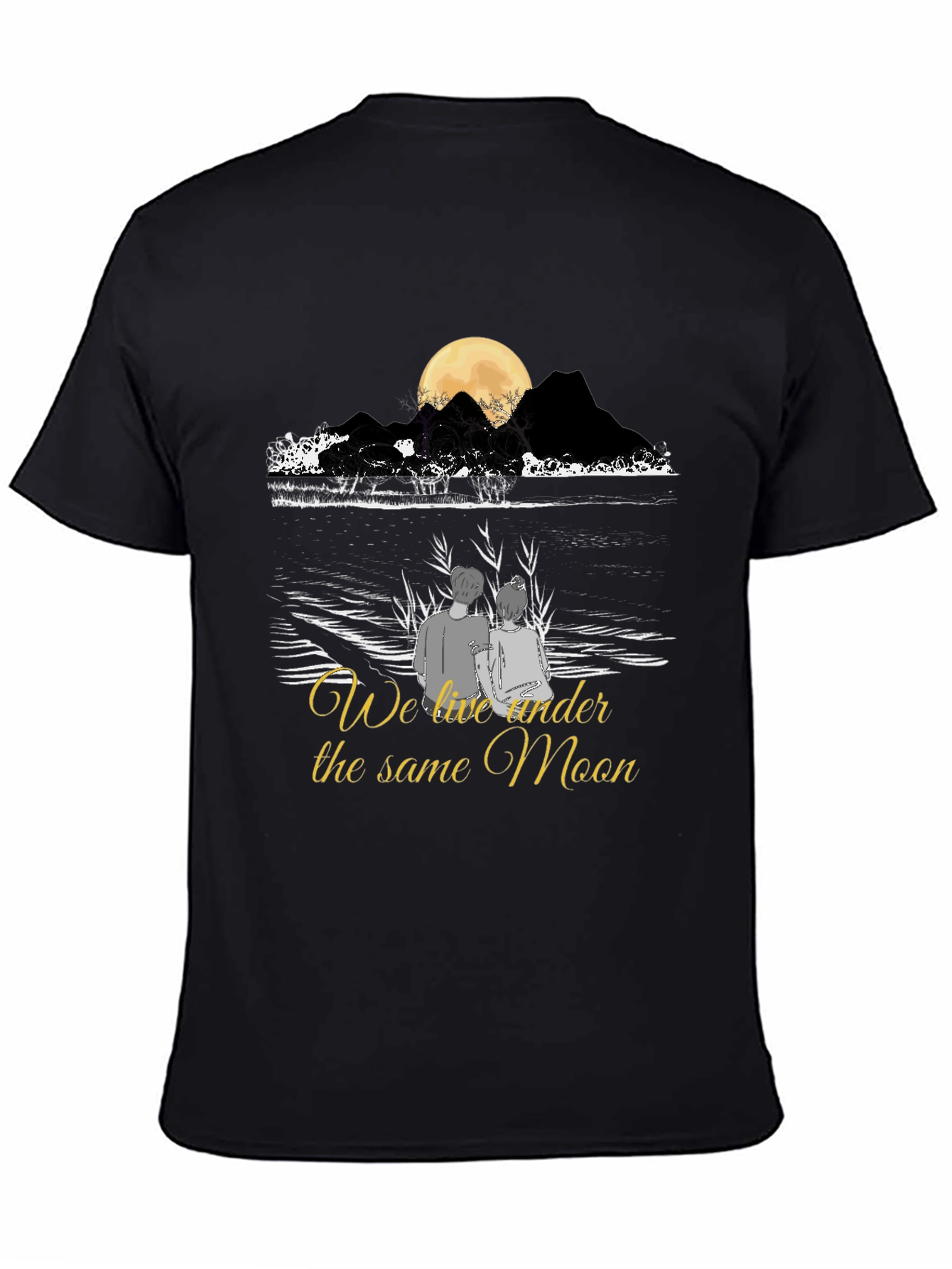 Romantic Moonlit Couple T-Shirt