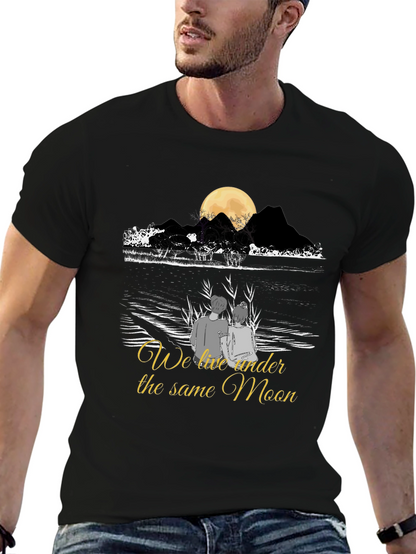 Romantic Moonlit Couple T-Shirt