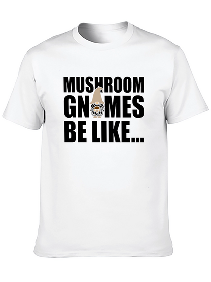 Mushroom Gnomes Graphic Tee - Funny Novelty Shirt