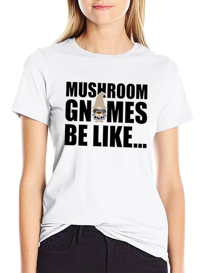 Mushroom Gnomes Graphic Tee - Funny Novelty Shirt