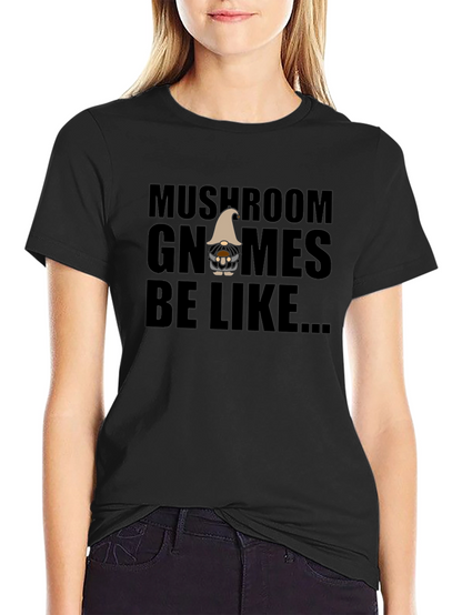 Mushroom Gnomes Graphic Tee - Funny Novelty Shirt