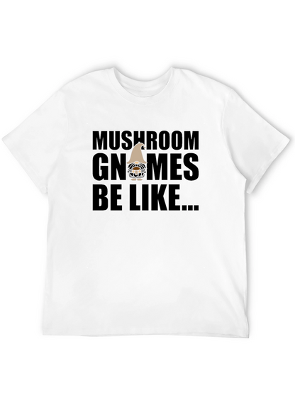 Mushroom Gnomes Graphic Tee - Funny Novelty Shirt