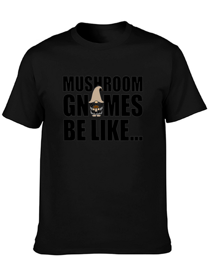 Mushroom Gnomes Graphic Tee - Funny Novelty Shirt