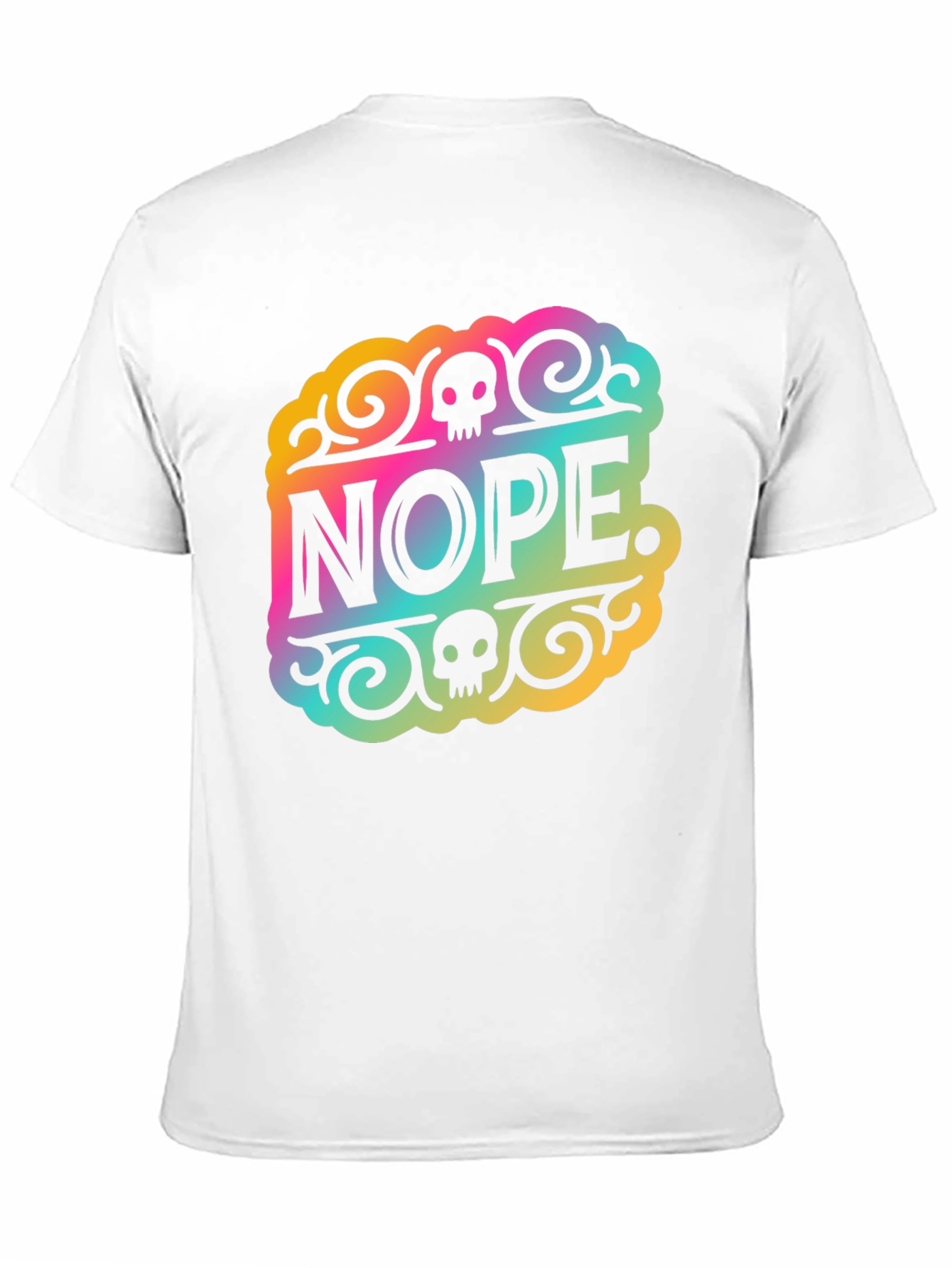 Nope. Graphic Print T-Shirt - Black