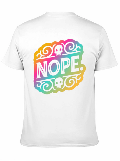 Nope. Graphic Print T-Shirt - Black