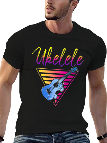 Retro Ukulele T-Shirt - Cool Music Lover Tee
