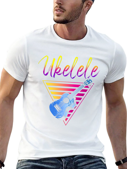 Retro Ukulele T-Shirt - Cool Music Lover Tee
