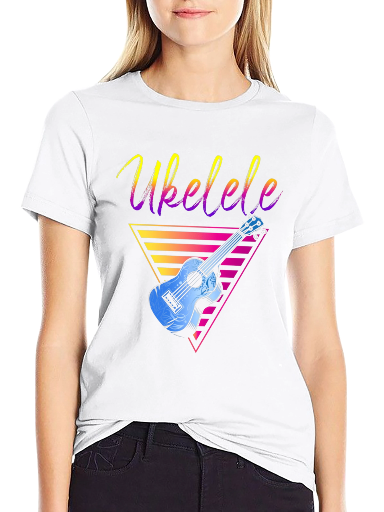 Retro Ukulele T-Shirt - Cool Music Lover Tee