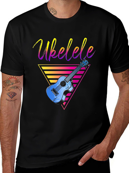 Retro Ukulele T-Shirt - Cool Music Lover Tee