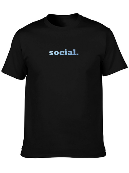 Social T-Shirt - Simple & Stylish Black Tee