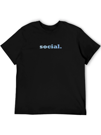 Social T-Shirt - Simple & Stylish Black Tee