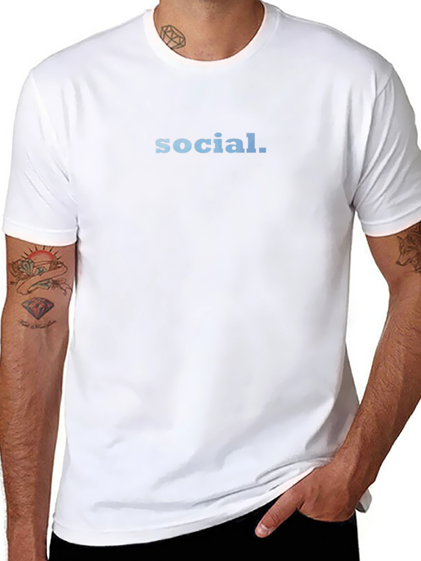 Social T-Shirt - Simple & Stylish Black Tee
