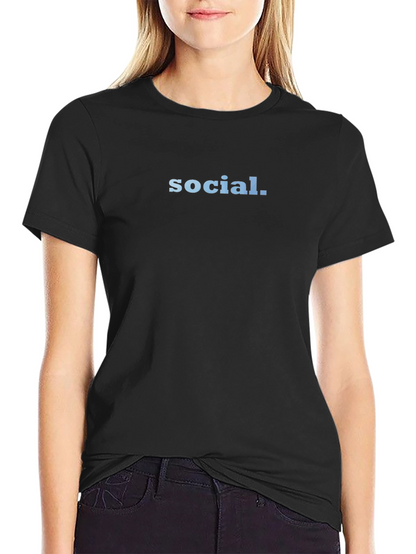 Social T-Shirt - Simple & Stylish Black Tee