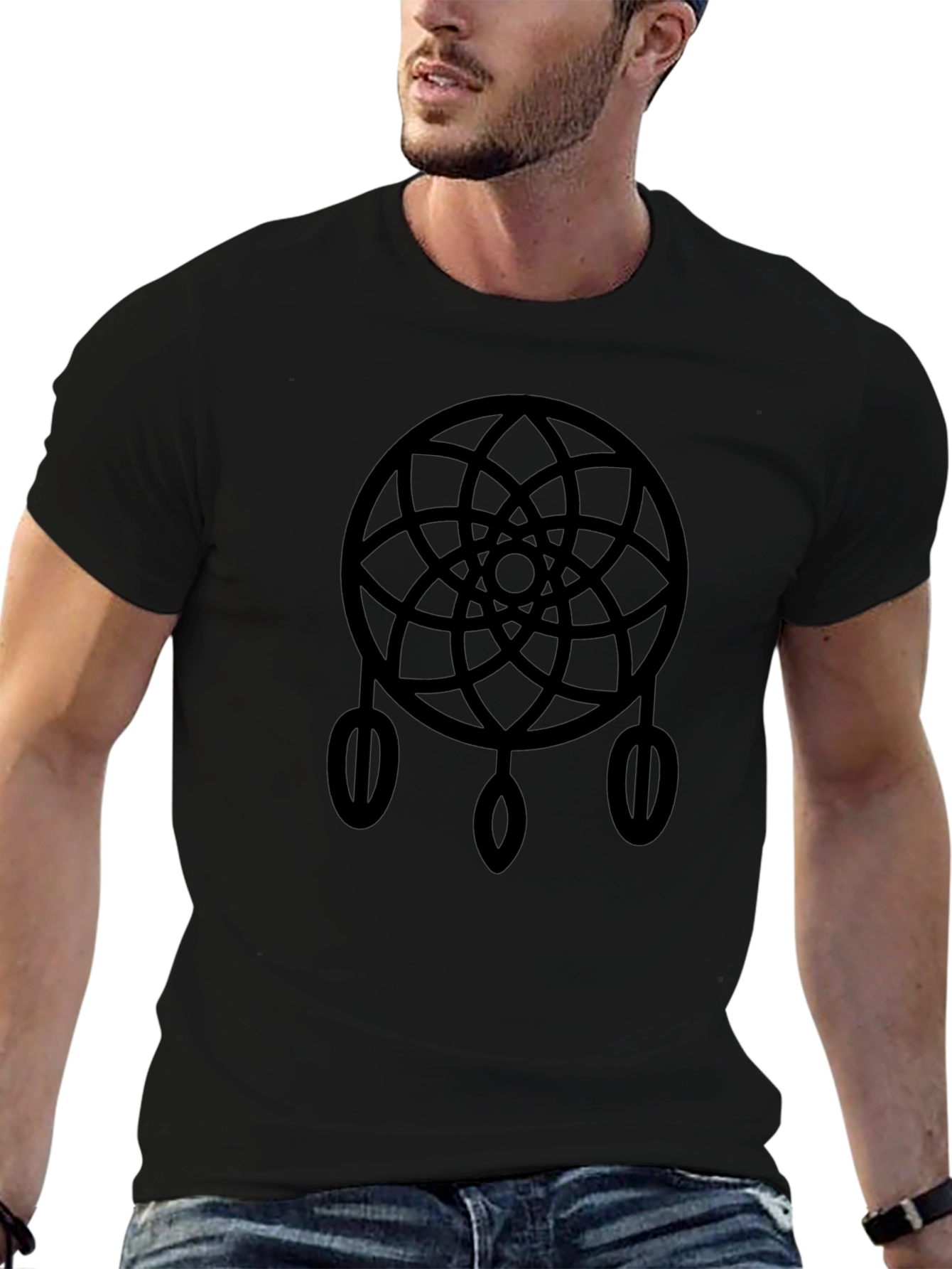 Dreamcatcher Graphic T-Shirt - Stylish Black Tee