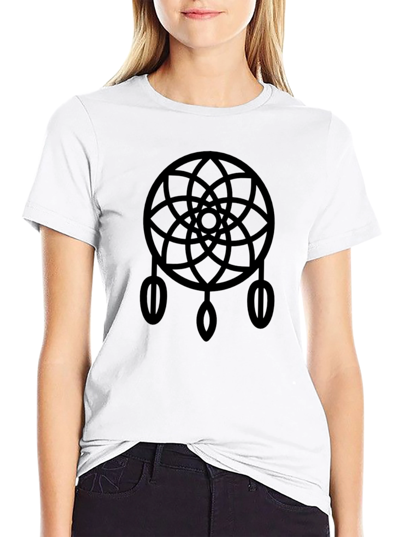 Dreamcatcher Graphic T-Shirt - Stylish Black Tee