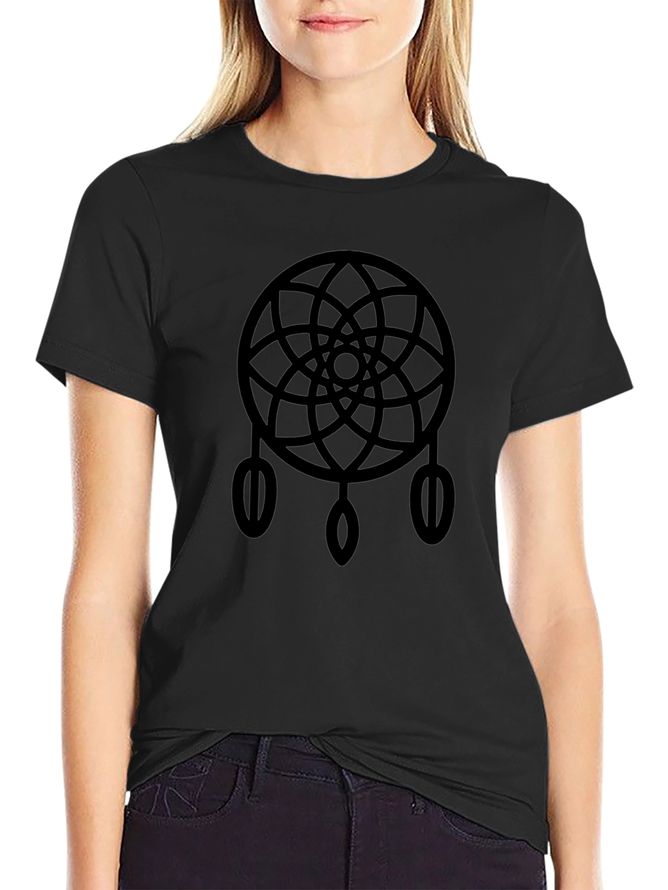 Dreamcatcher Graphic T-Shirt - Stylish Black Tee