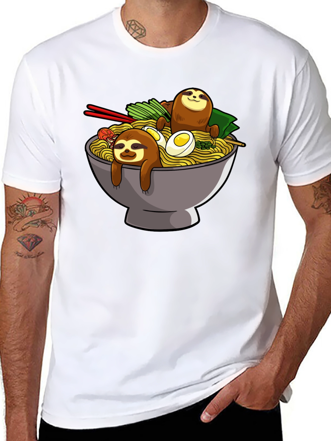Sloth Ramen Bowl T-Shirt