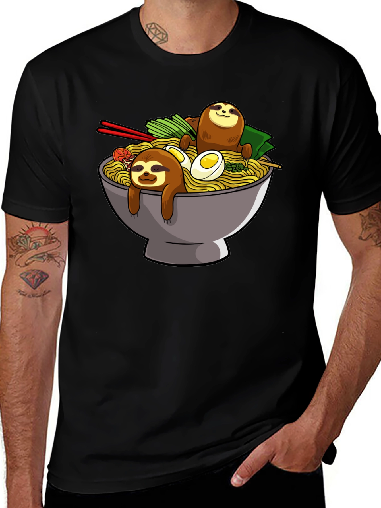 Sloth Ramen Bowl T-Shirt