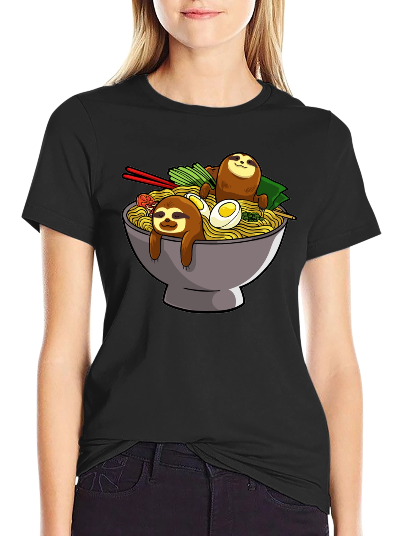 Sloth Ramen Bowl T-Shirt