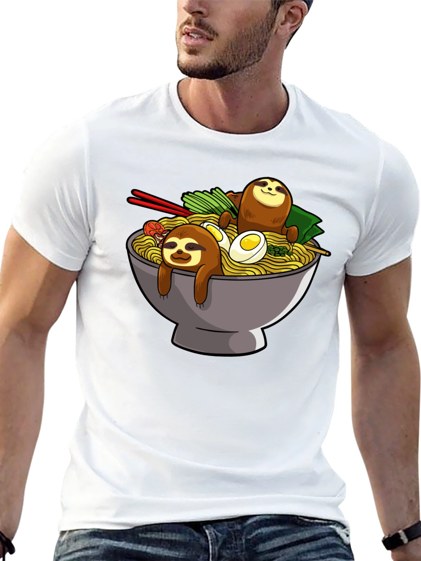 Sloth Ramen Bowl T-Shirt
