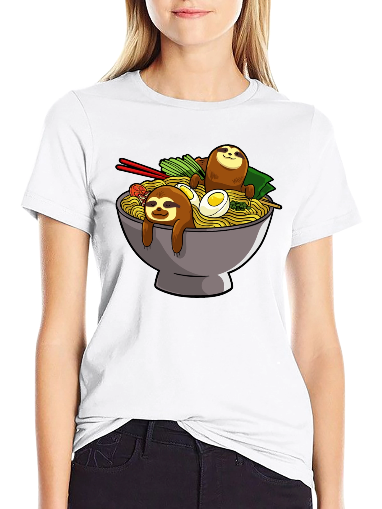 Sloth Ramen Bowl T-Shirt