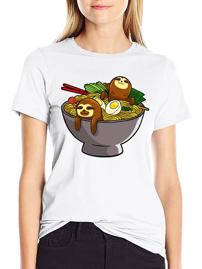 Sloth Ramen Bowl T-Shirt