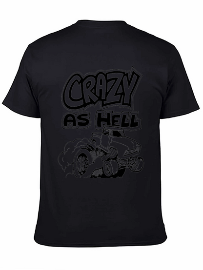 Crazy As Hell Truck Graphic Tee - Black