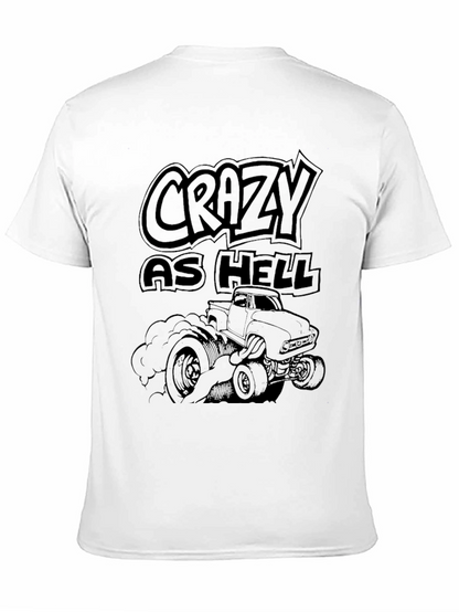 Crazy As Hell Truck Graphic Tee - Black
