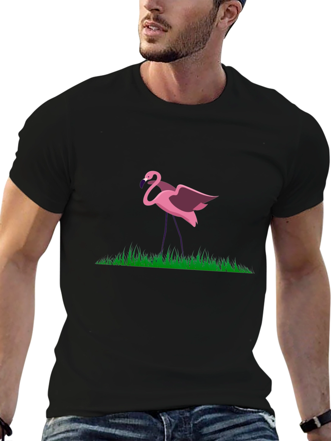 Black Flamingo Graphic Tee
