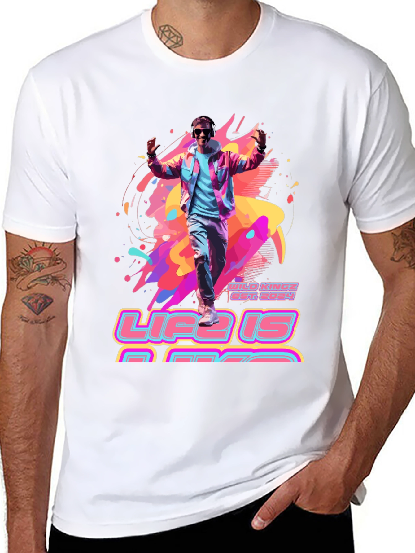 Life is Rad T-Shirt - Retro 80s Style