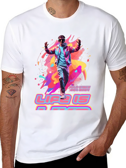 Life is Rad T-Shirt - Retro 80s Style