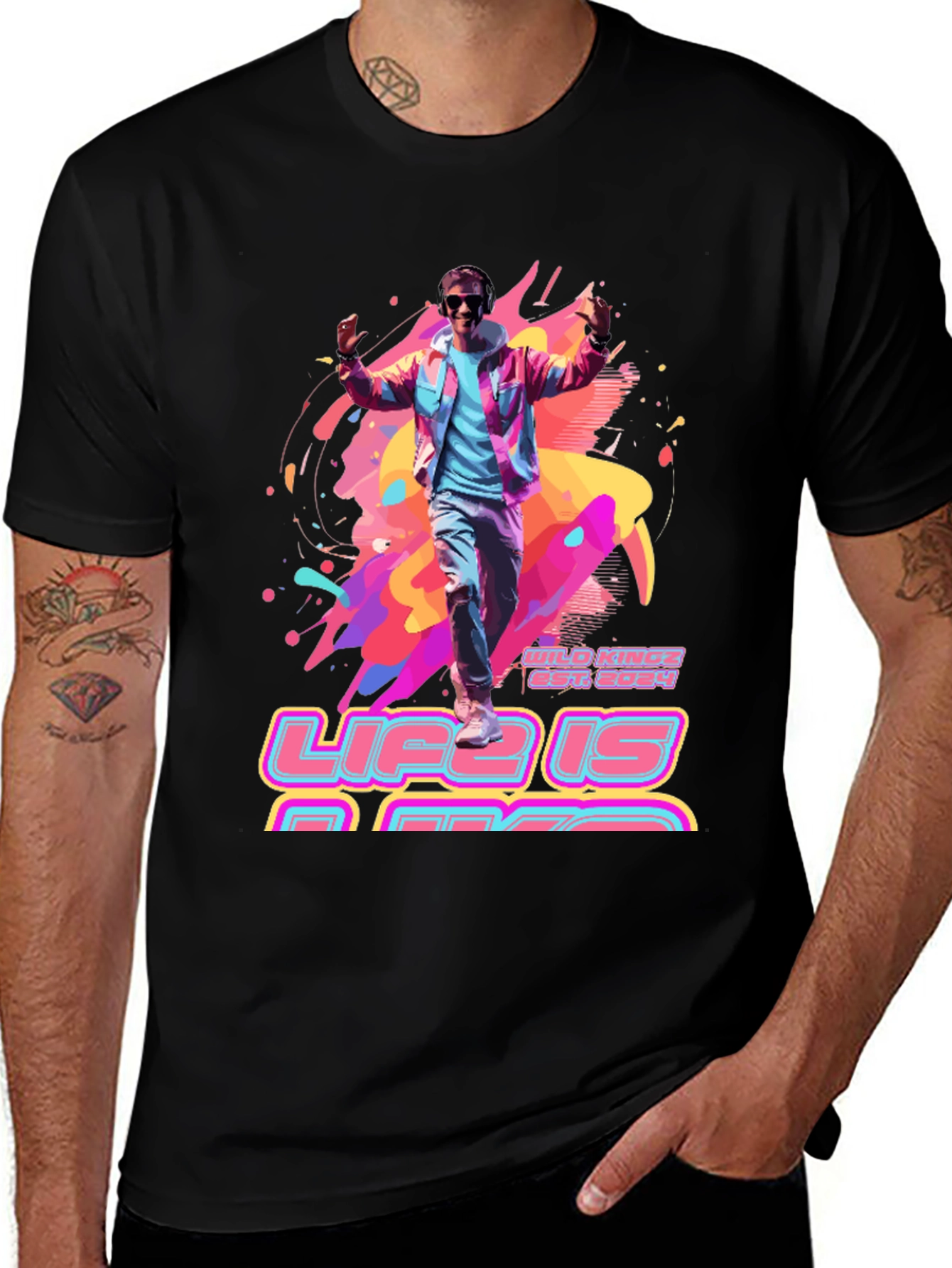 Life is Rad T-Shirt - Retro 80s Style