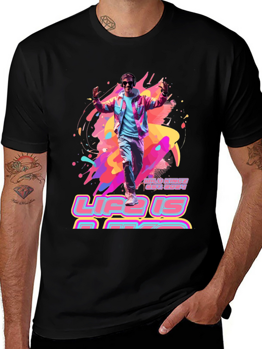Life is Rad T-Shirt - Retro 80s Style