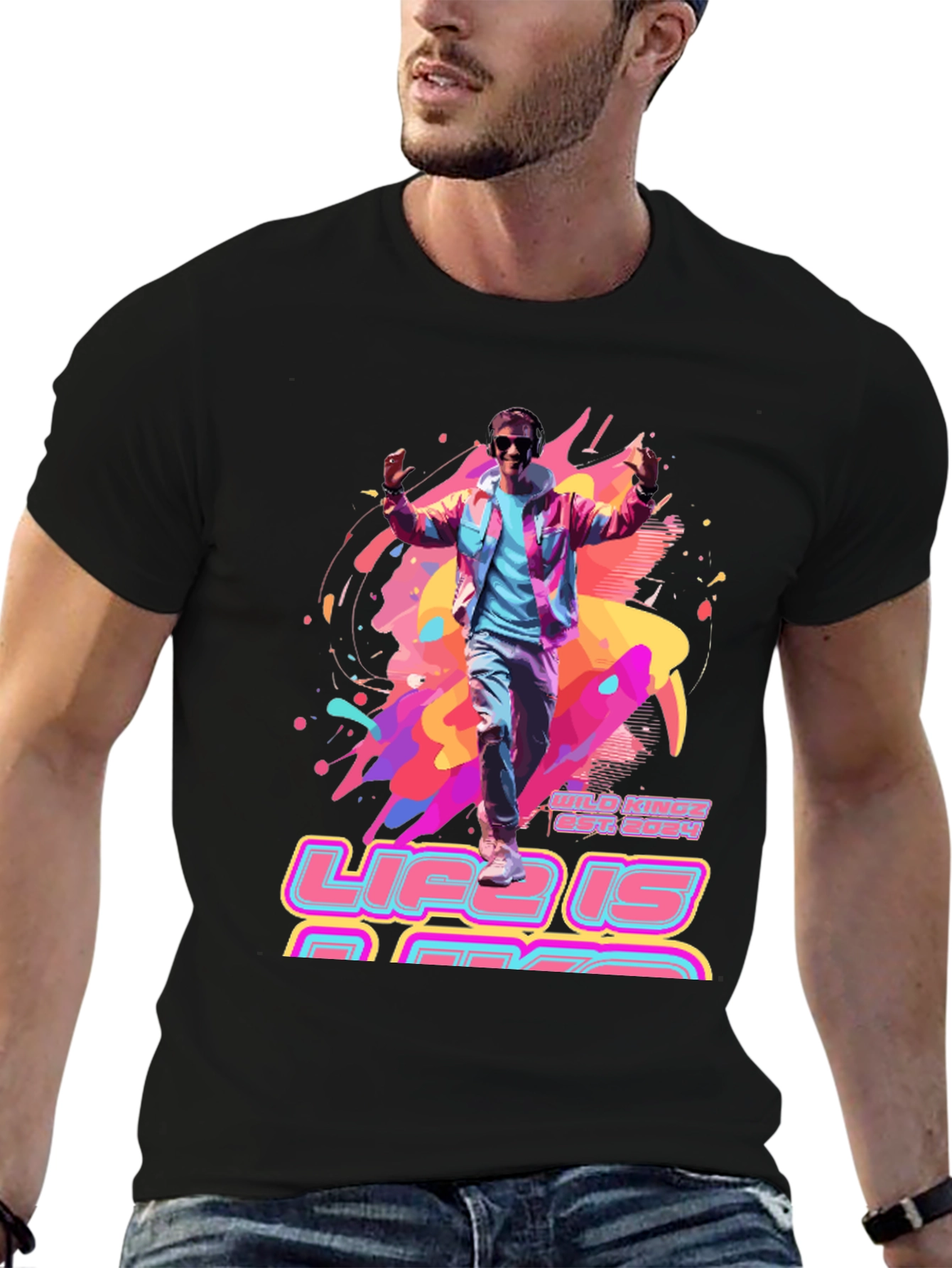 Life is Rad T-Shirt - Retro 80s Style