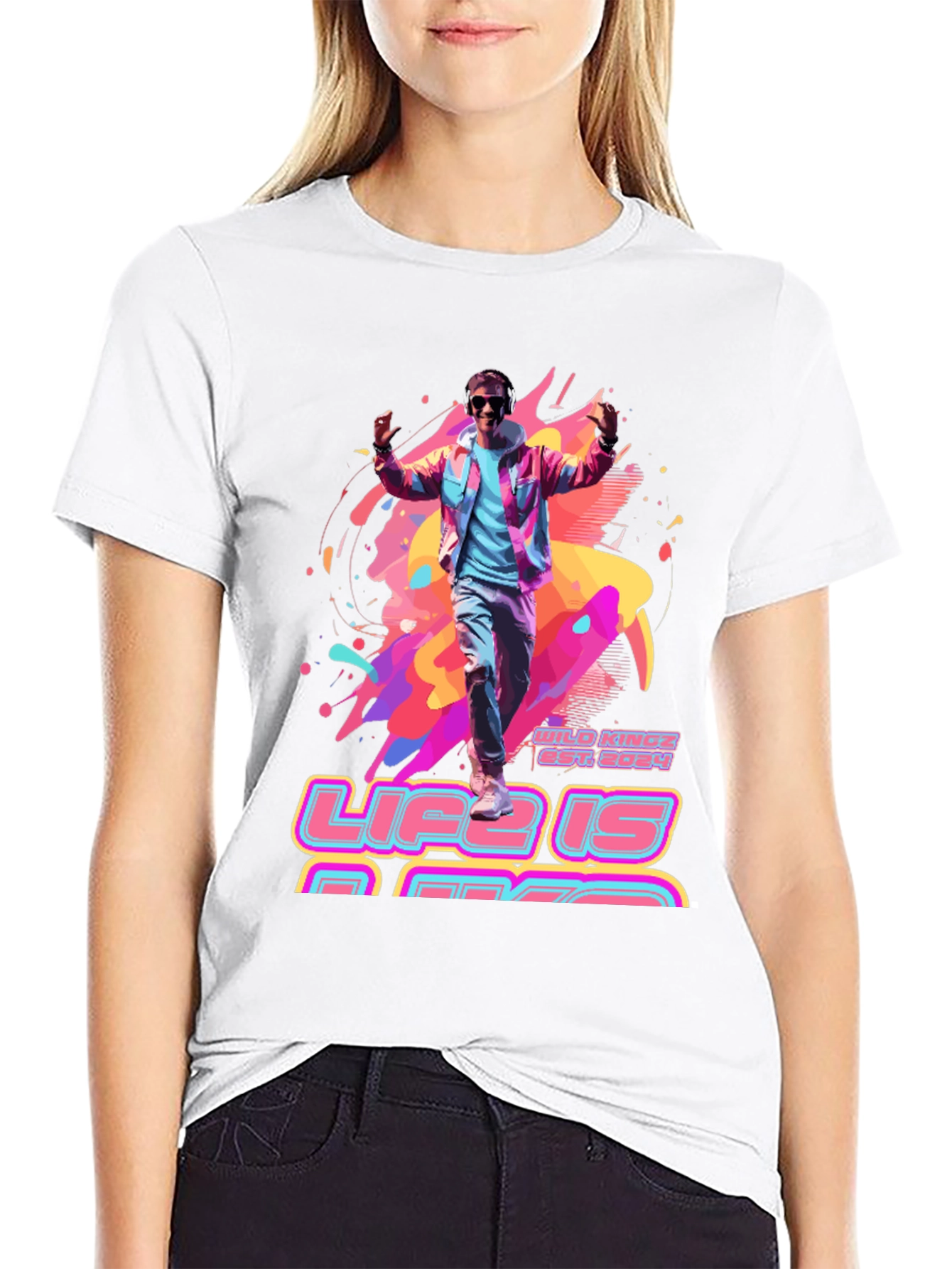 Life is Rad T-Shirt - Retro 80s Style