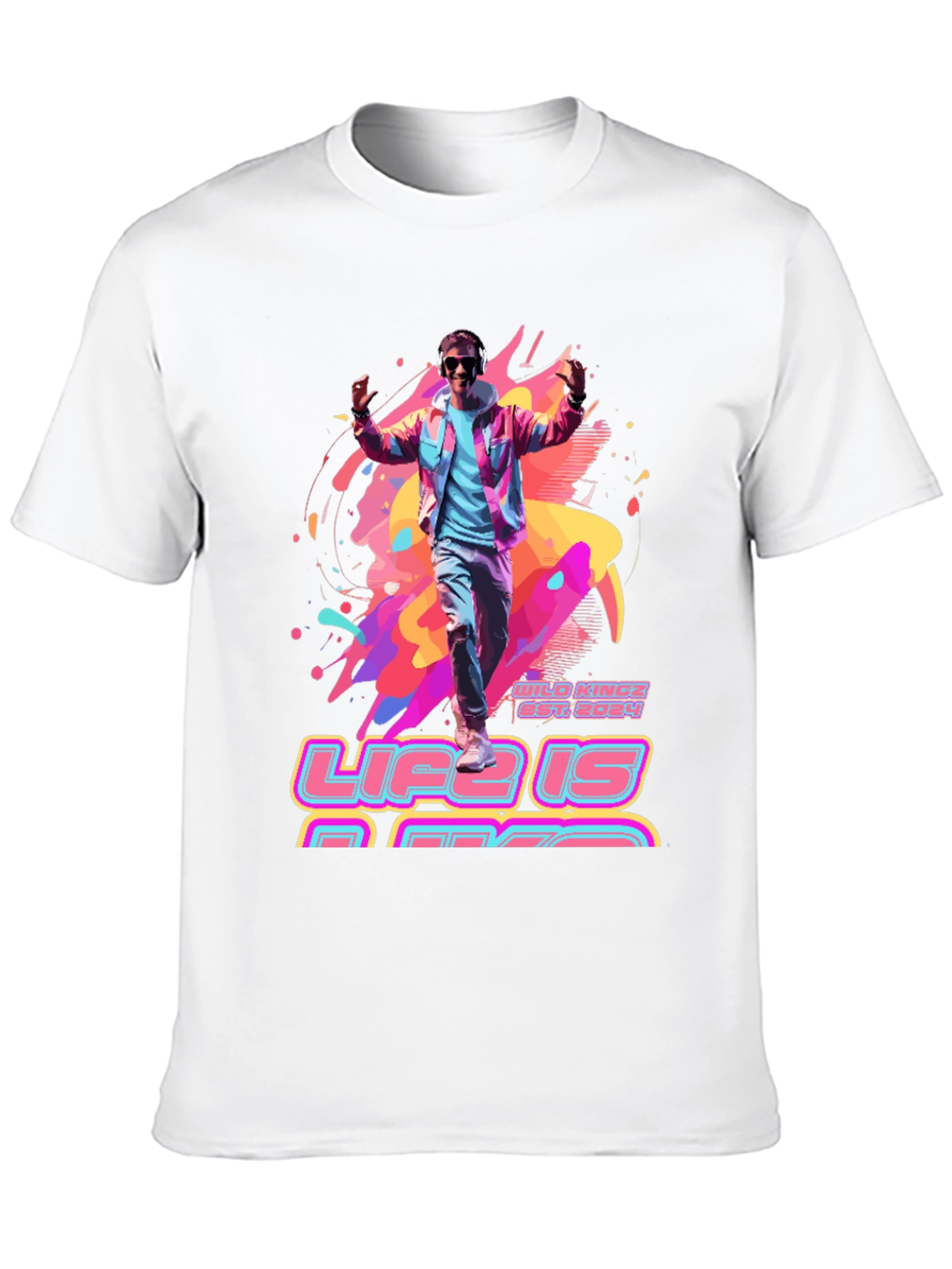 Life is Rad T-Shirt - Retro 80s Style