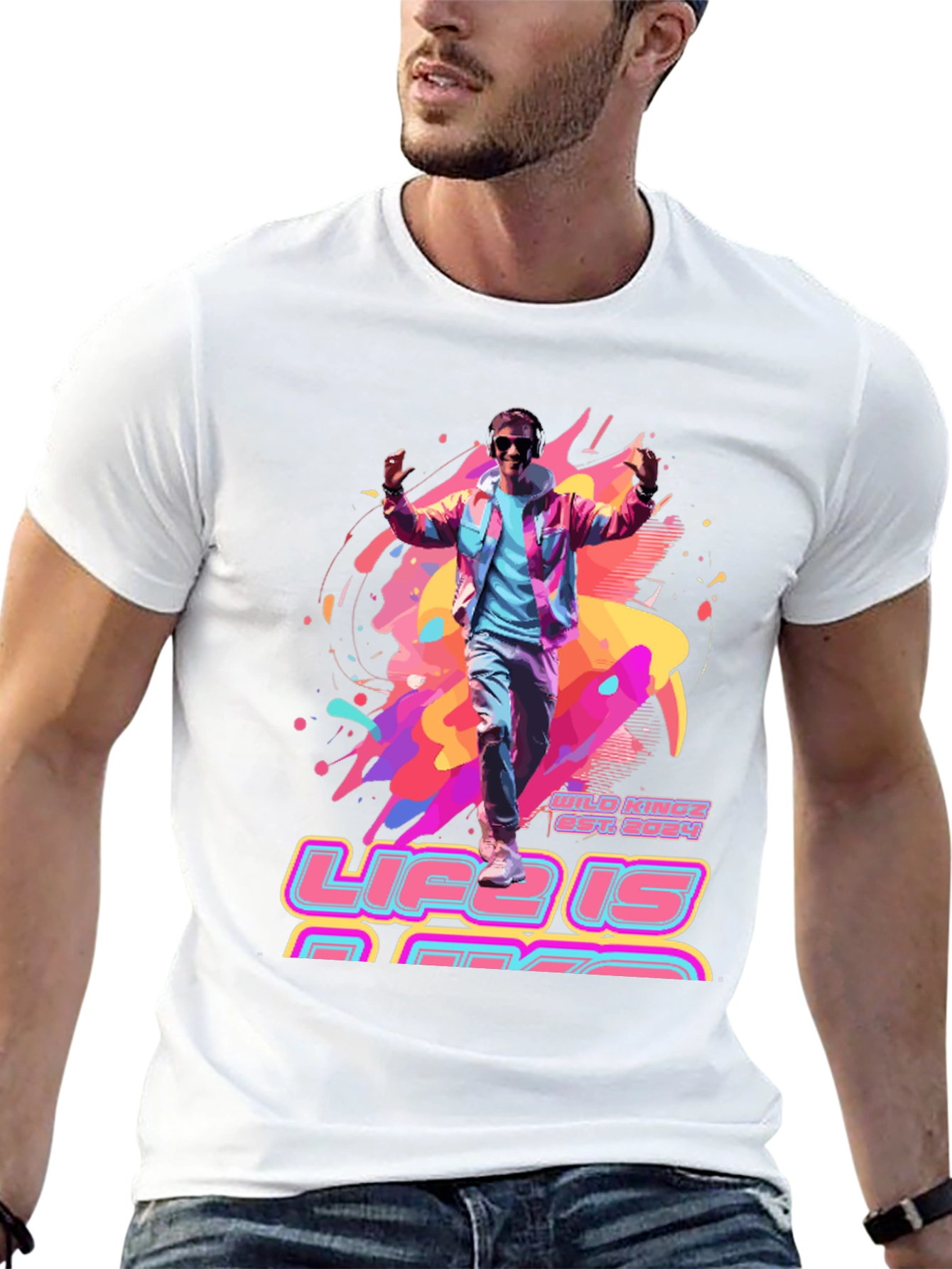 Life is Rad T-Shirt - Retro 80s Style