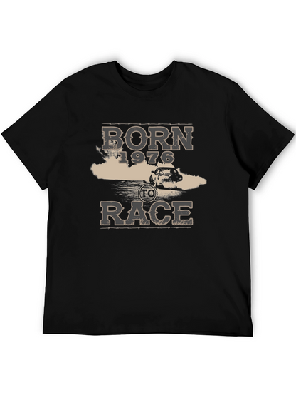 Born 1976 to Race Black Graphic Tee