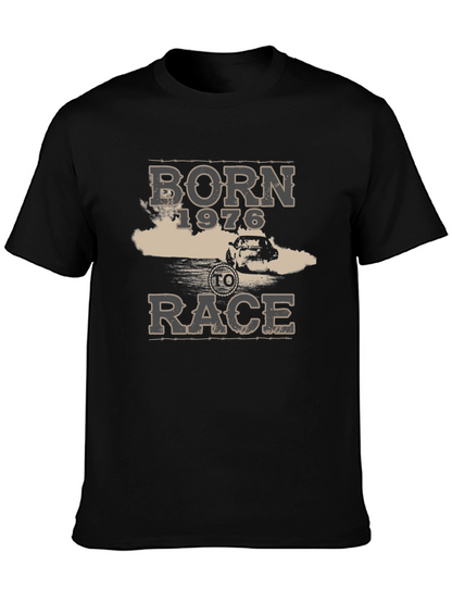 Born 1976 to Race Black Graphic Tee