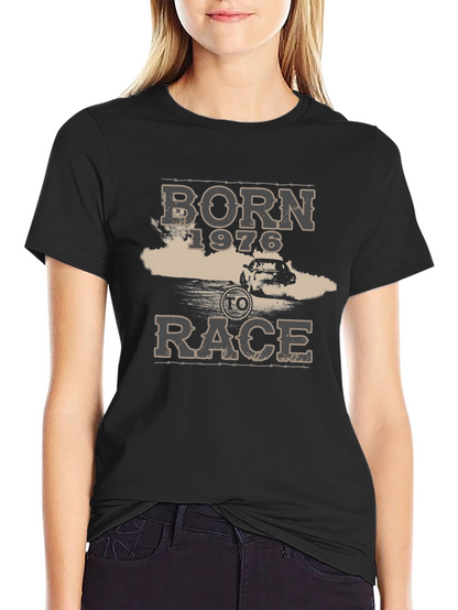 Born 1976 to Race Black Graphic Tee