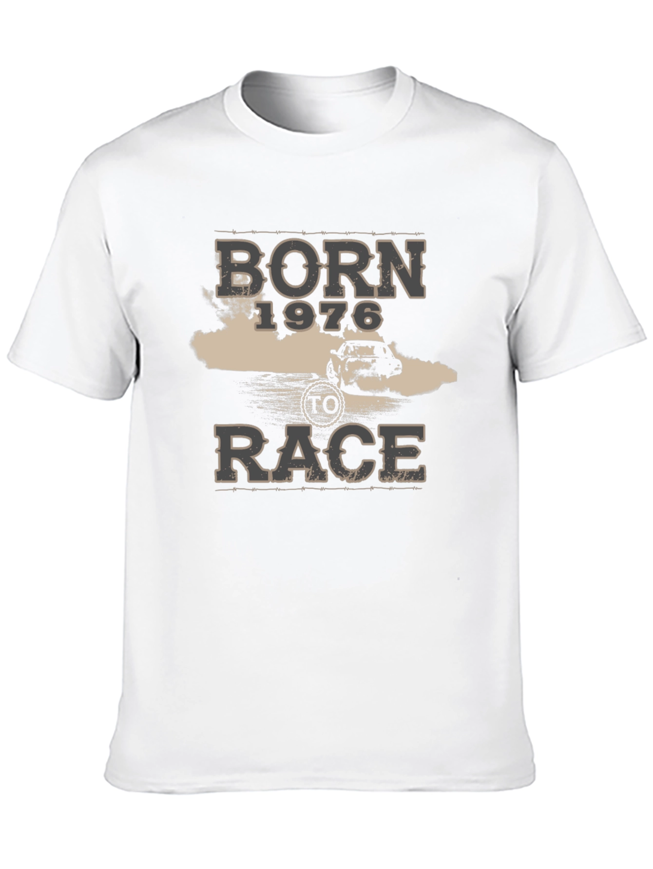 Born 1976 to Race Black Graphic Tee