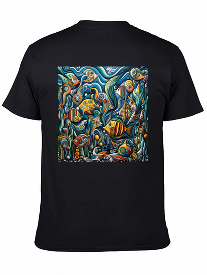 Abstract Undersea Fish T-Shirt