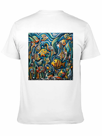 Abstract Undersea Fish T-Shirt